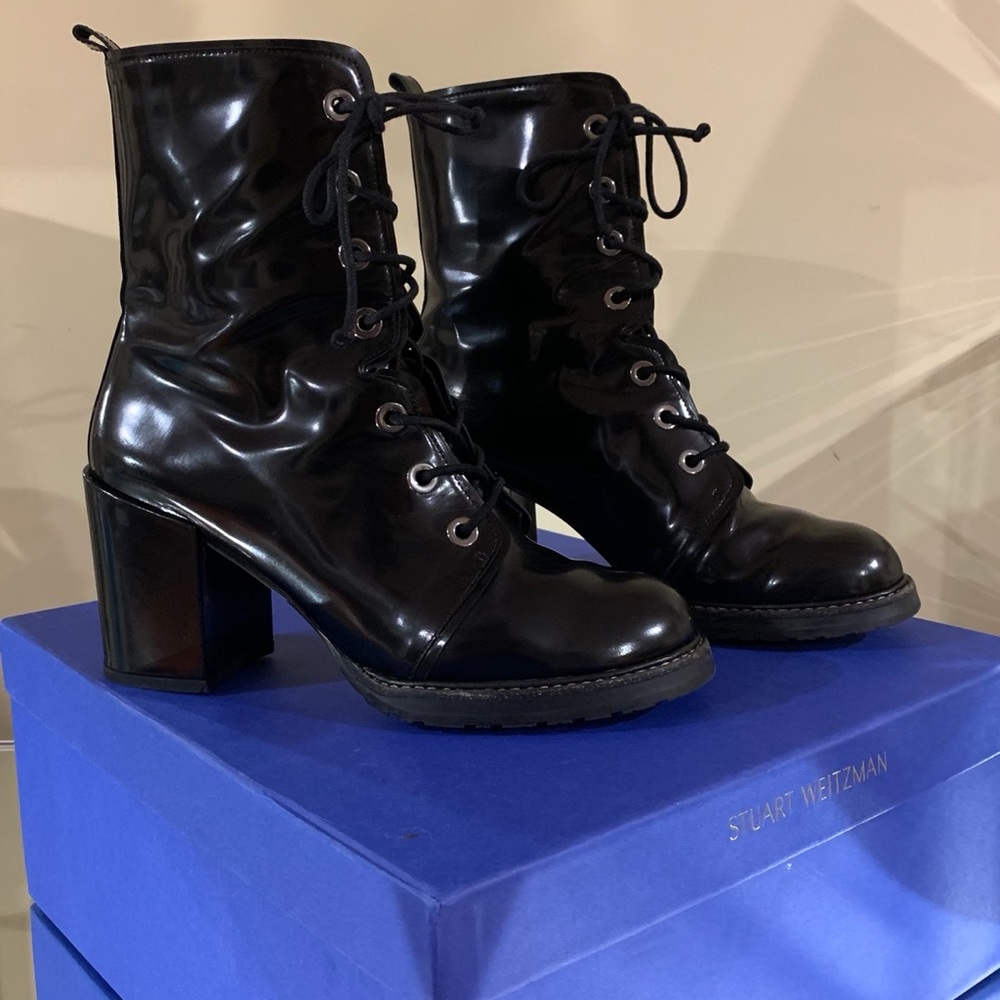 SW Climbing Boot in high shine leather